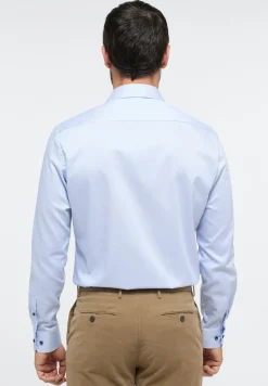 ETERNA Hemden|Big Boys*Hemd Satingewebe Langarm hellblau