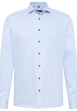 ETERNA Hemden|Big Boys*Hemd Satingewebe Langarm hellblau
