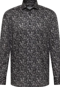 ETERNA Hemden|Big Boys*Hemd Satingewebe Langarm anthrazit