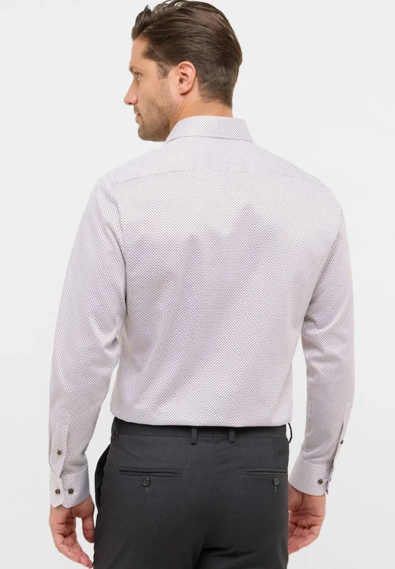 ETERNA Hemden|Big Boys*Hemd Satingewebe Langarm Braun