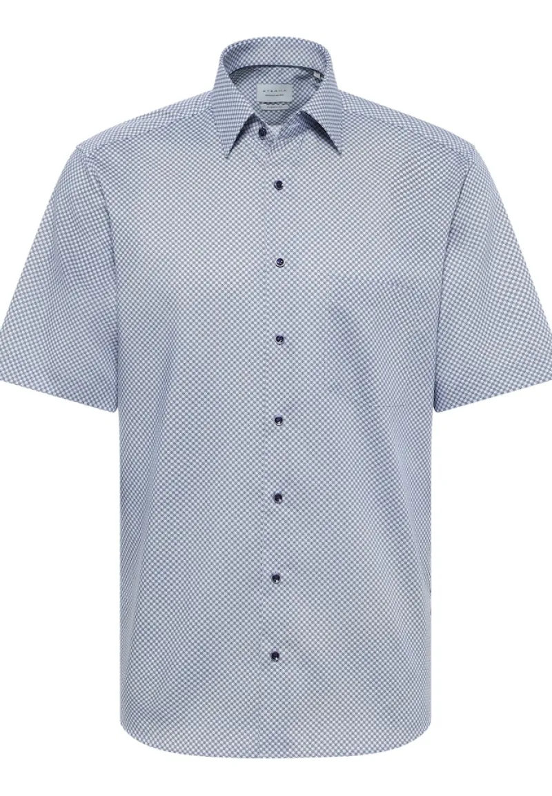 ETERNA Hemden|Big Boys*Hemd Twill Kurzarm Blau