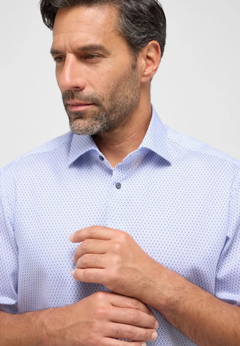 ETERNA Hemden|Big Boys*Hemd Twill Kurzarm hellblau