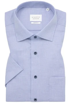 ETERNA Hemden|Big Boys*Hemd Twill Kurzarm mittelblau