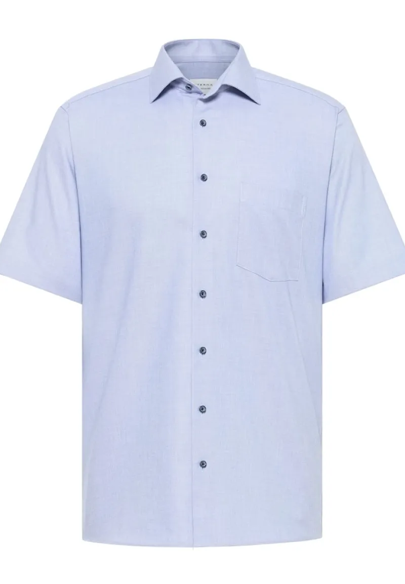 ETERNA Hemden|Big Boys*Hemd Twill Kurzarm mittelblau