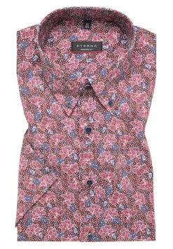 ETERNA Hemden|Big Boys*Hemd Twill Kurzarm Rot