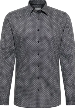 ETERNA Hemden|Big Boys*Hemd Twill Langarm anthrazit