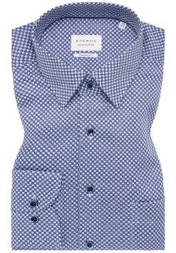 ETERNA Hemden|Big Boys*Hemd Twill Langarm Blau