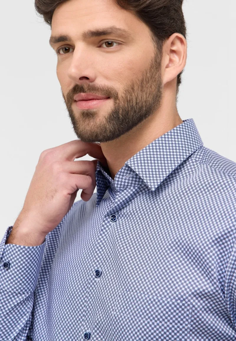 ETERNA Hemden|Big Boys*Hemd Twill Langarm Blau