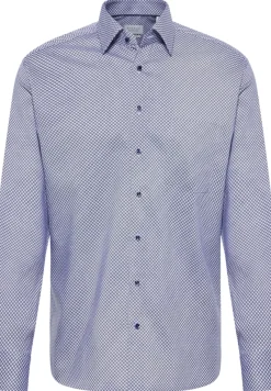 ETERNA Hemden|Big Boys*Hemd Twill Langarm Blau