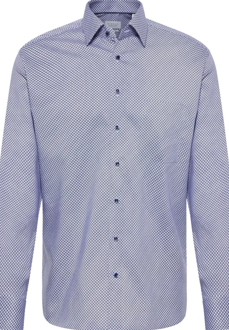 ETERNA Hemden|Big Boys*Hemd Twill Langarm Blau