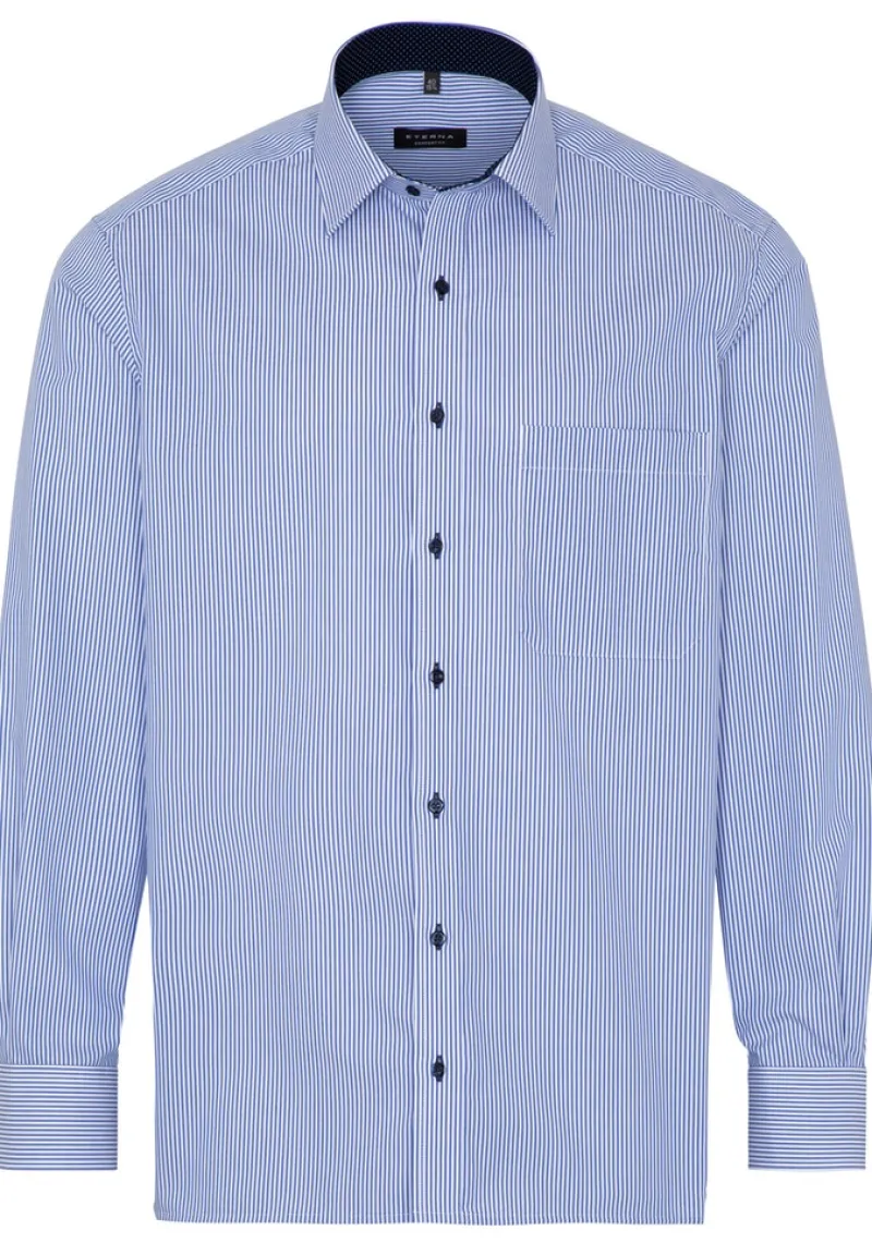 ETERNA Hemden|Big Boys*Hemd Twill Langarm Blau