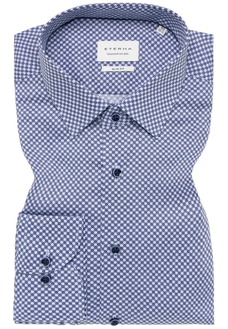 ETERNA Hemden|Big Boys*Hemd Twill Langarm Blau