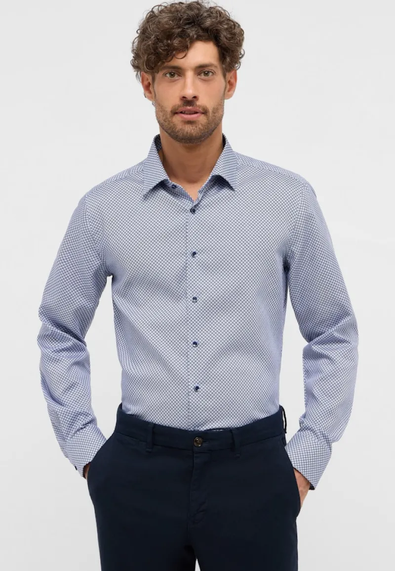 ETERNA Hemden|Big Boys*Hemd Twill Langarm Blau