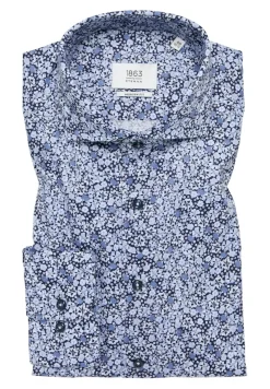 ETERNA Hemden|Big Boys*Hemd Twill Langarm Blau