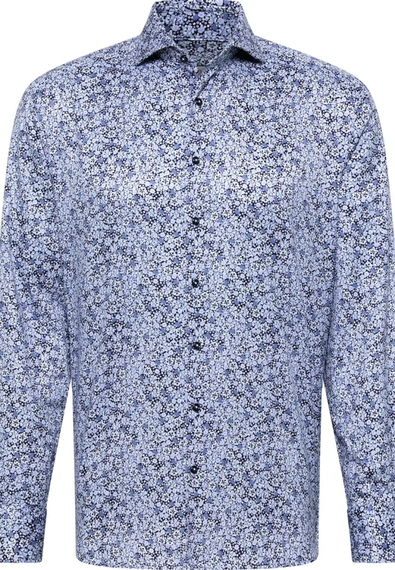 ETERNA Hemden|Big Boys*Hemd Twill Langarm Blau