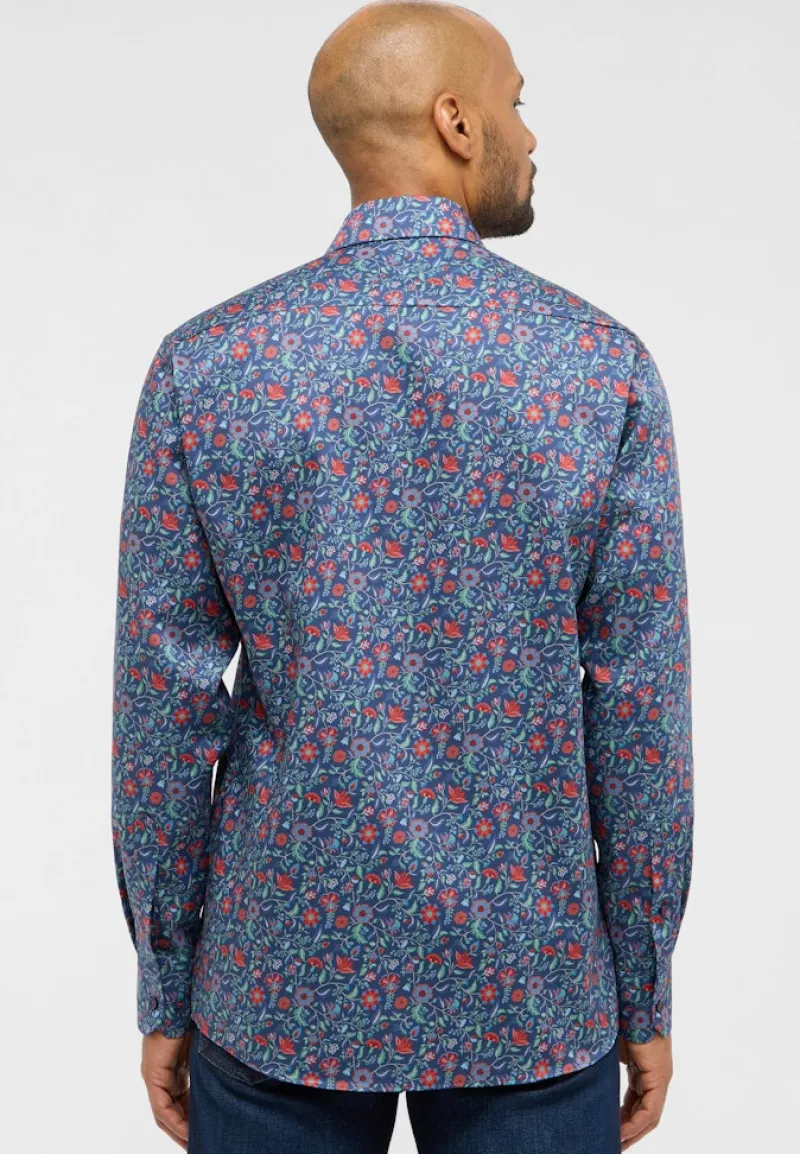 ETERNA Hemden|Big Boys*Hemd Twill Langarm dunkelblau