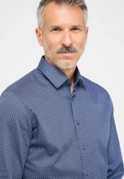 ETERNA Hemden|Big Boys*Hemd Twill Langarm dunkelblau