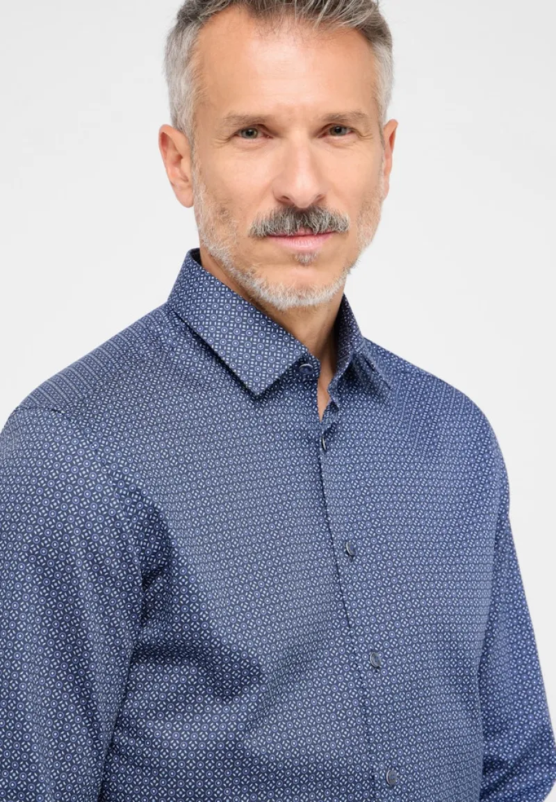 ETERNA Hemden|Big Boys*Hemd Twill Langarm dunkelblau