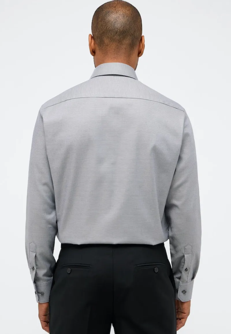 ETERNA Hemden|Big Boys*Hemd Twill Langarm Grau