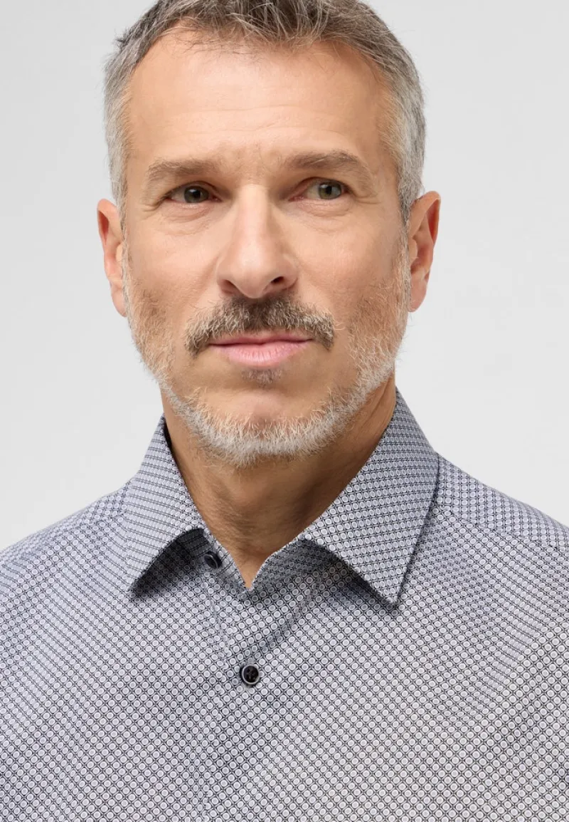 ETERNA Hemden|Big Boys*Hemd Twill Langarm Grau