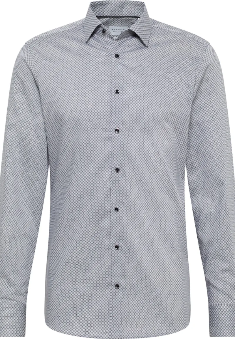 ETERNA Hemden|Big Boys*Hemd Twill Langarm Grau