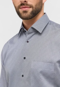 ETERNA Hemden|Big Boys*Hemd Twill Langarm Grau