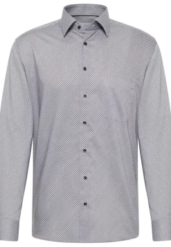 ETERNA Hemden|Big Boys*Hemd Twill Langarm Grau