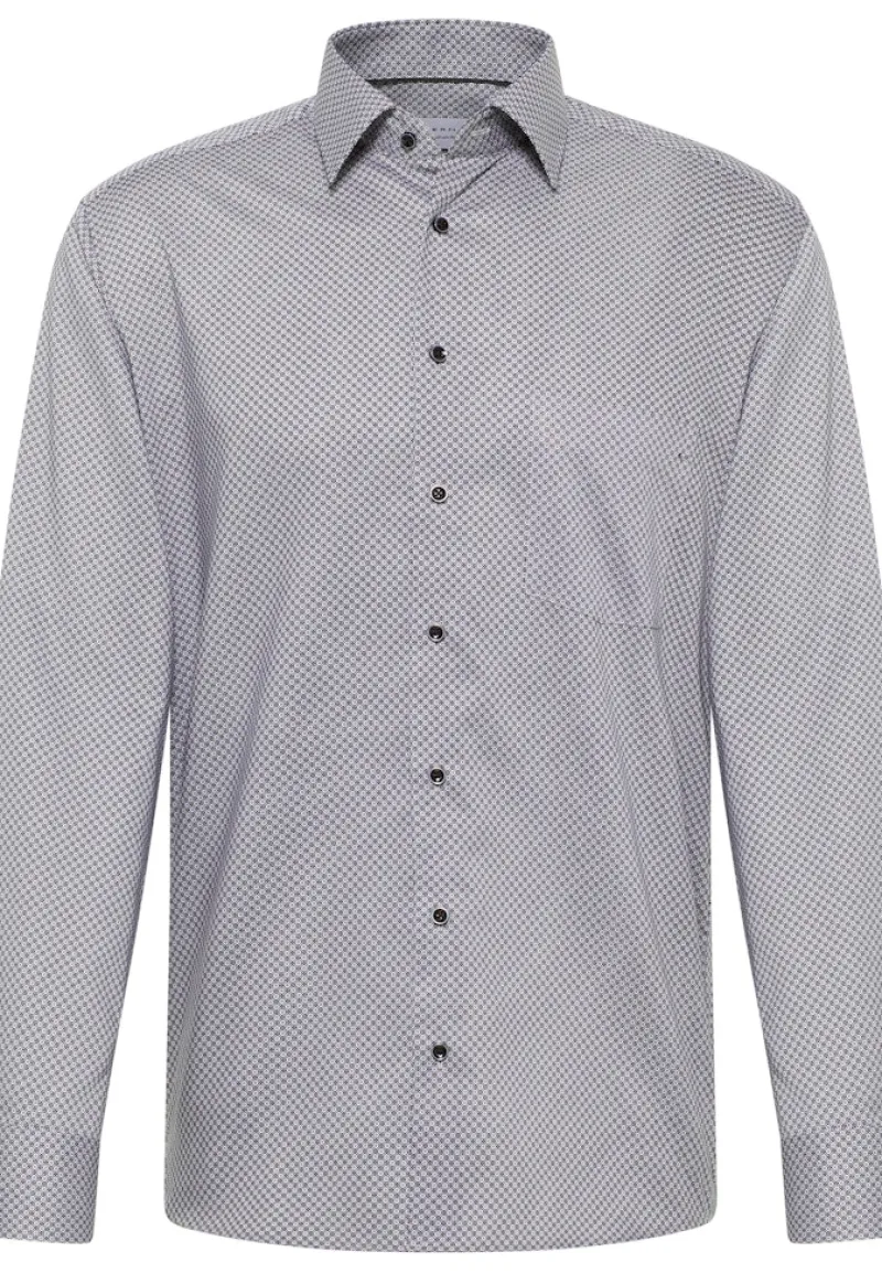 ETERNA Hemden|Big Boys*Hemd Twill Langarm Grau
