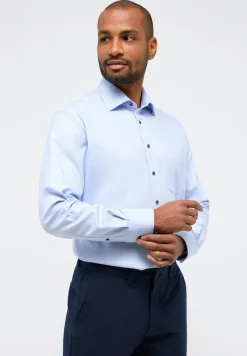 ETERNA Hemden|Big Boys*Hemd Twill Langarm hellblau