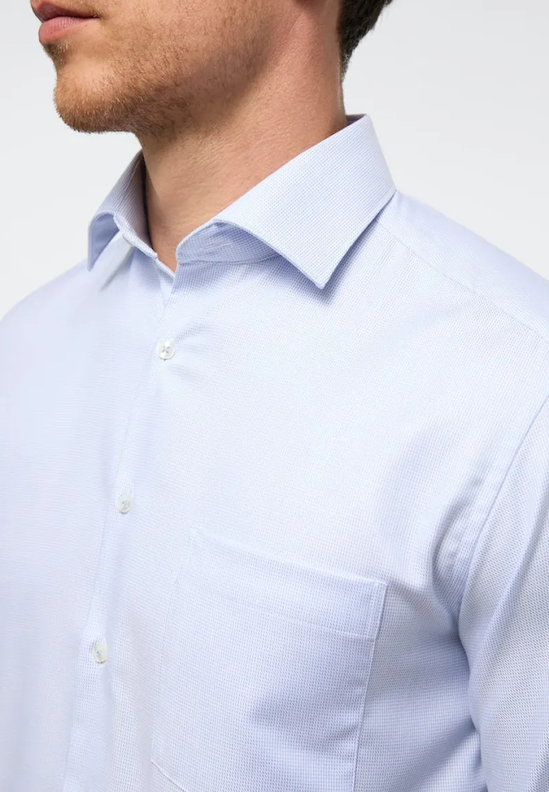 ETERNA Hemden|Big Boys*Hemd Twill Langarm hellblau