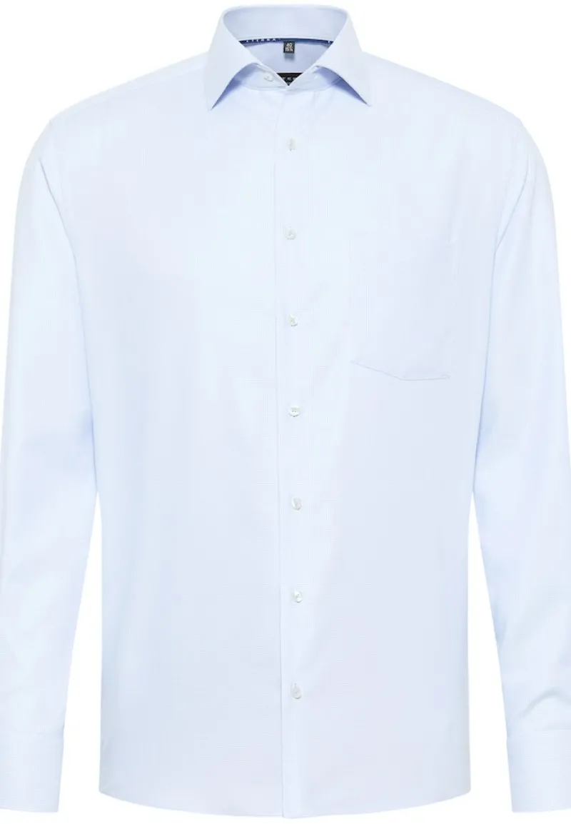 ETERNA Hemden|Big Boys*Hemd Twill Langarm hellblau