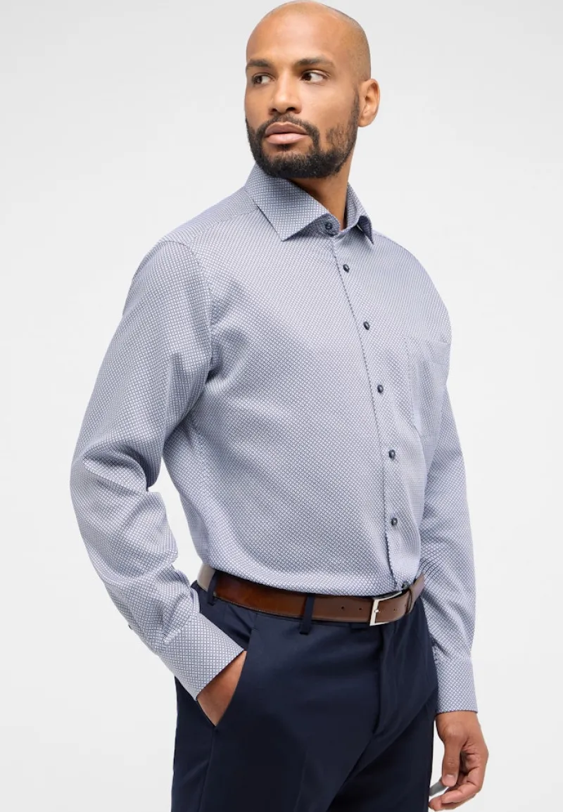 ETERNA Hemden|Big Boys*Hemd Twill Langarm hellblau