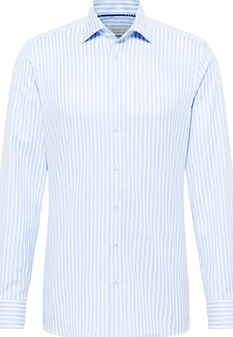 ETERNA Hemden|Big Boys*Hemd Twill Langarm hellblau