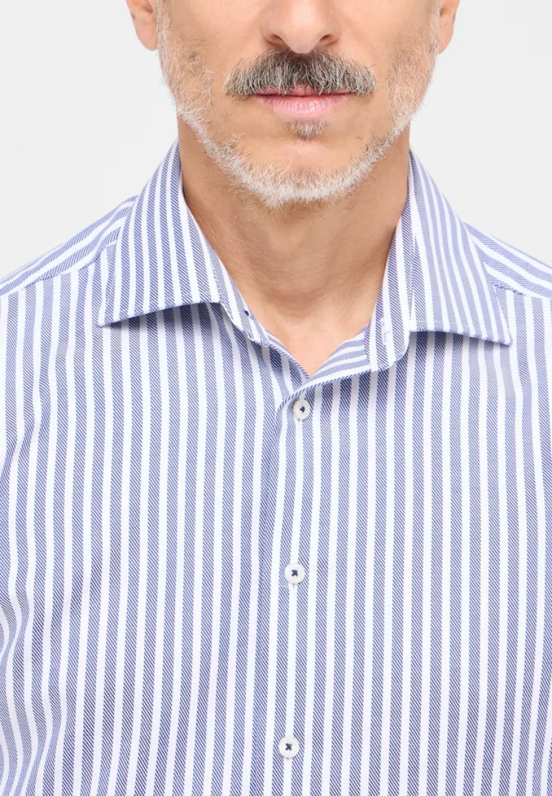 ETERNA Hemden|Big Boys*Hemd Twill Langarm rauchblau