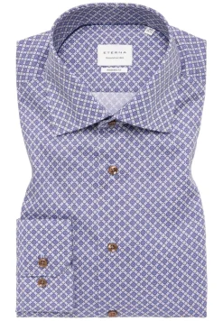 ETERNA Hemden|Big Boys*Hemd Twill Langarm Walnut