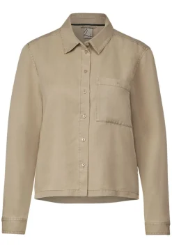 Street One Blusen*Hemdbluse in washed Look cool ivory