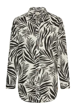 Camel Active Blusen*Hemdbluse mit Blumenprint aus Baumwolle aop