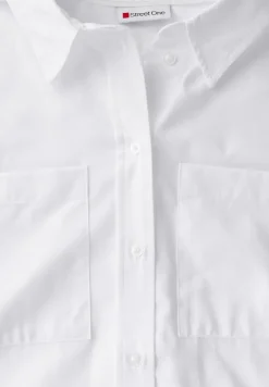 Street One Blusen*Hemdbluse mit Brusttaschen white
