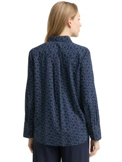 Tom Tailor Blusen*Hemdbluse mit Muster small blue wave print
