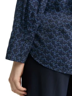 Tom Tailor Blusen*Hemdbluse mit Muster small blue wave print