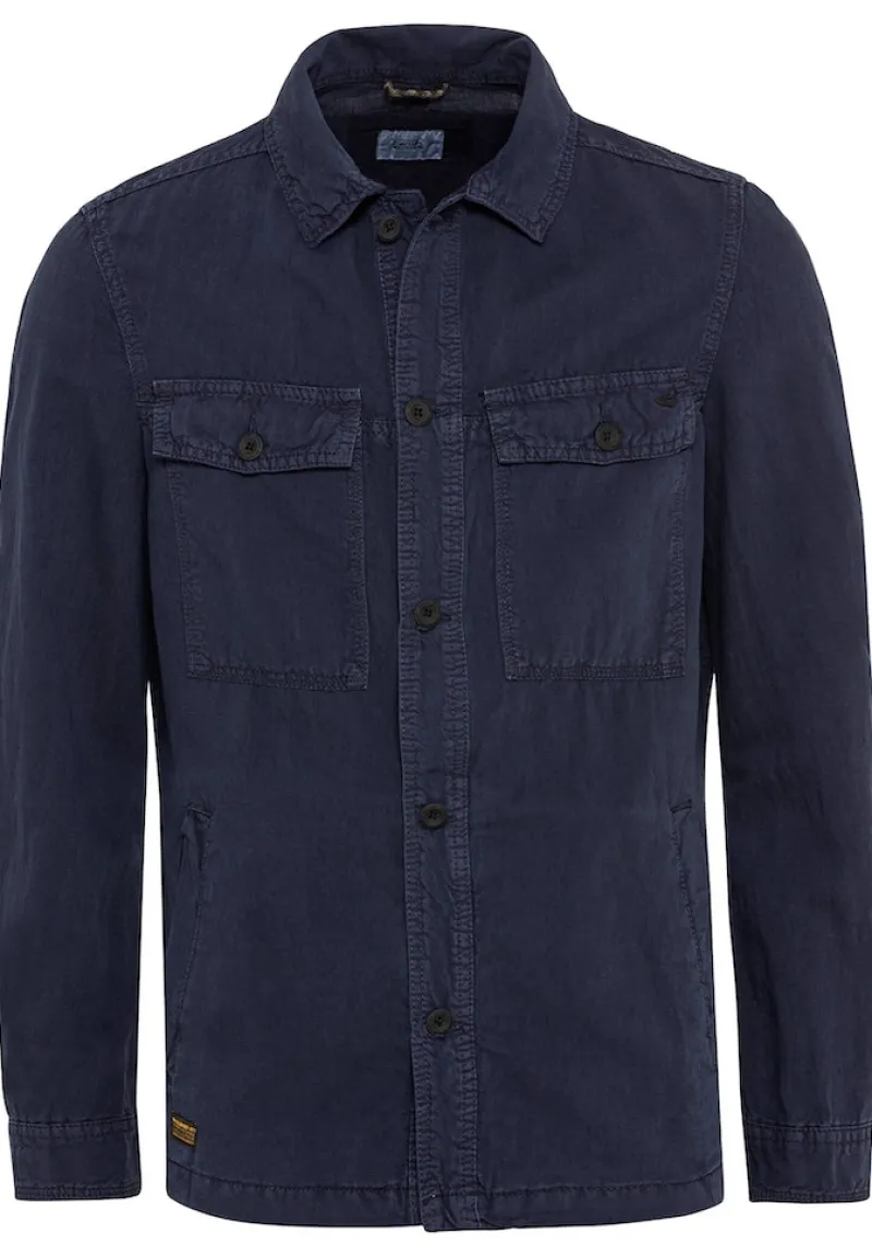 Camel Active Jacken*Hemdjacke aus Baumwoll-Leinenmix night blue