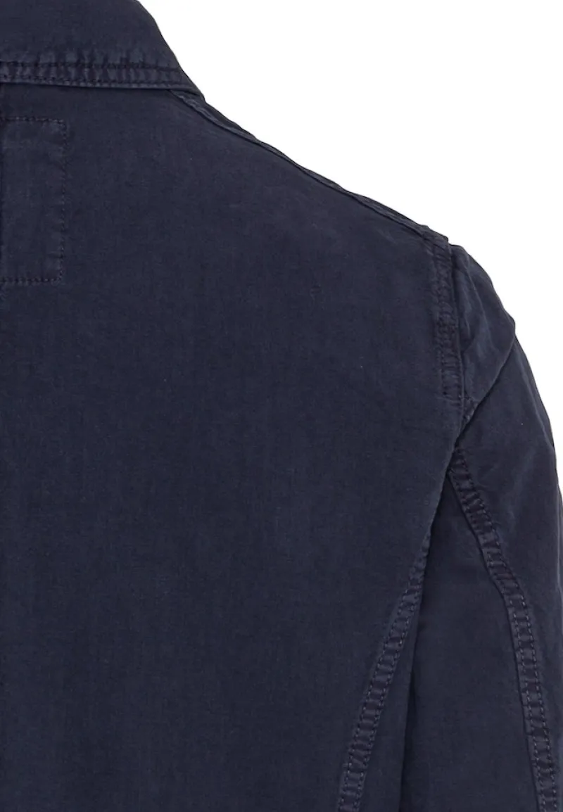 Camel Active Jacken*Hemdjacke aus Baumwoll-Leinenmix night blue
