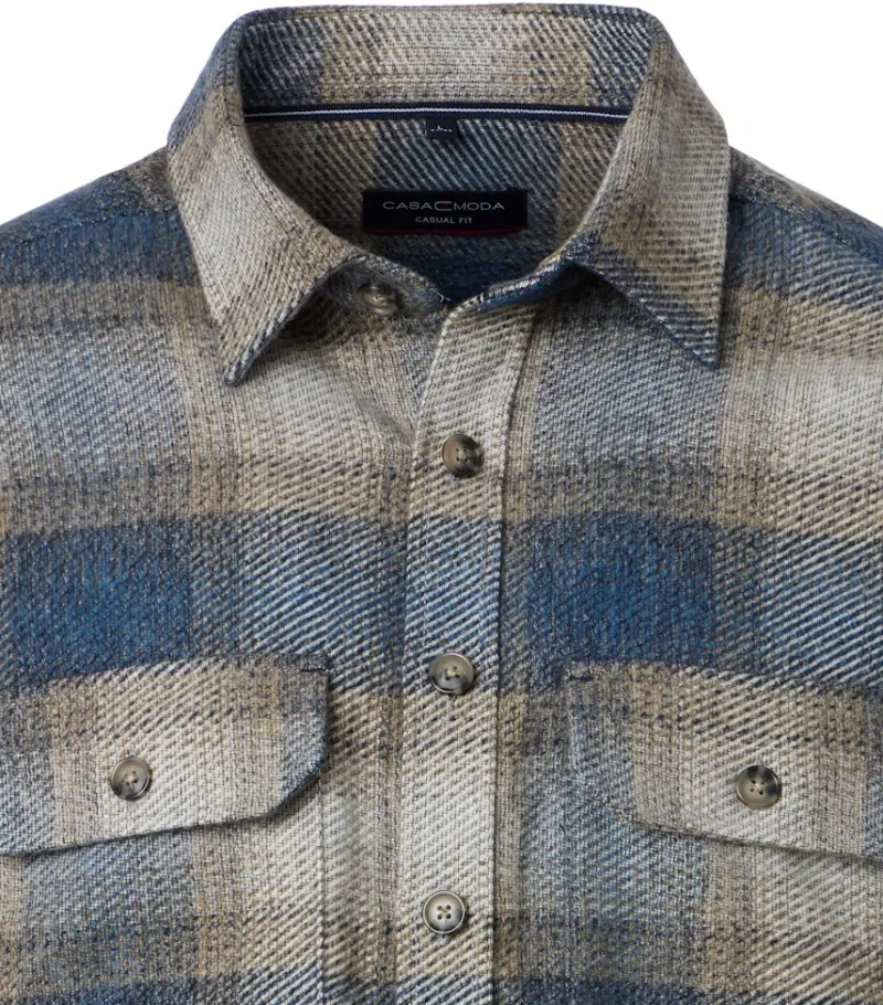 CASAMODA Hemden|Big Boys*Hemdjacke Blau