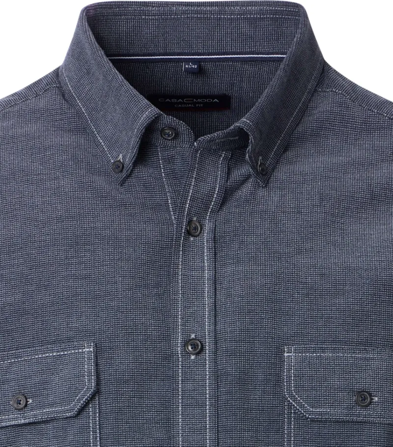 CASAMODA Hemden|Big Boys*Hemdjacke Blau