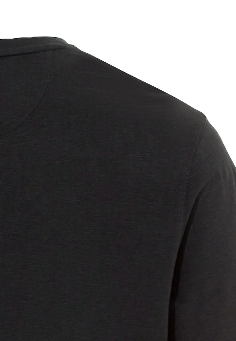 Camel Active Shirts|Big Boys*Henley T-Shirt aus reiner Baumwolle Asphalt