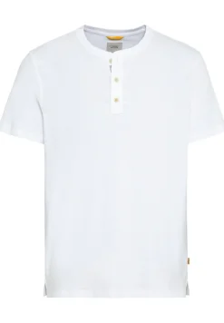 Camel Active Shirts|Big Boys*Henley T-Shirt aus reiner Baumwolle white