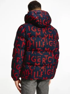 Tommy Hilfiger Jacken|Big Boys*HIGH LOFT PRINTED JACKET tommy letters print