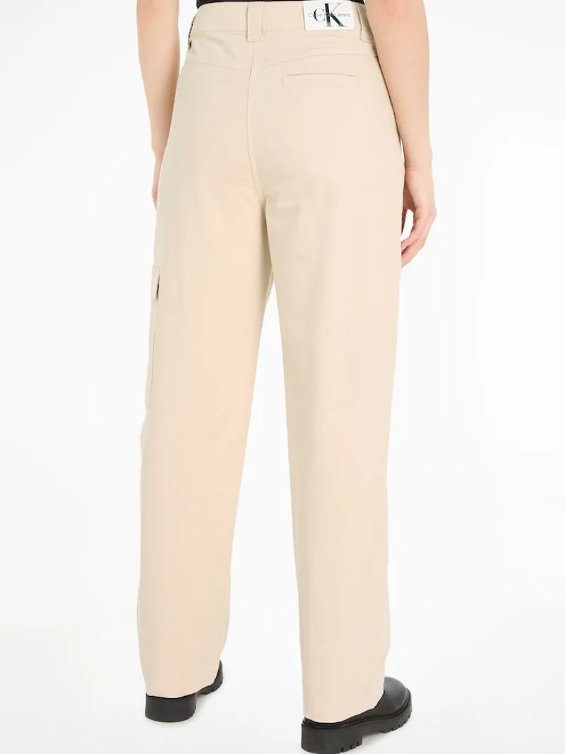 Calvin Klein Jeans Hosen*HIGH RISE CORDUROY PANT putty beige