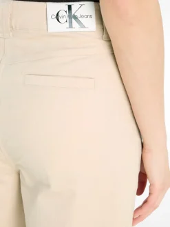 Calvin Klein Jeans Hosen*HIGH RISE CORDUROY PANT putty beige