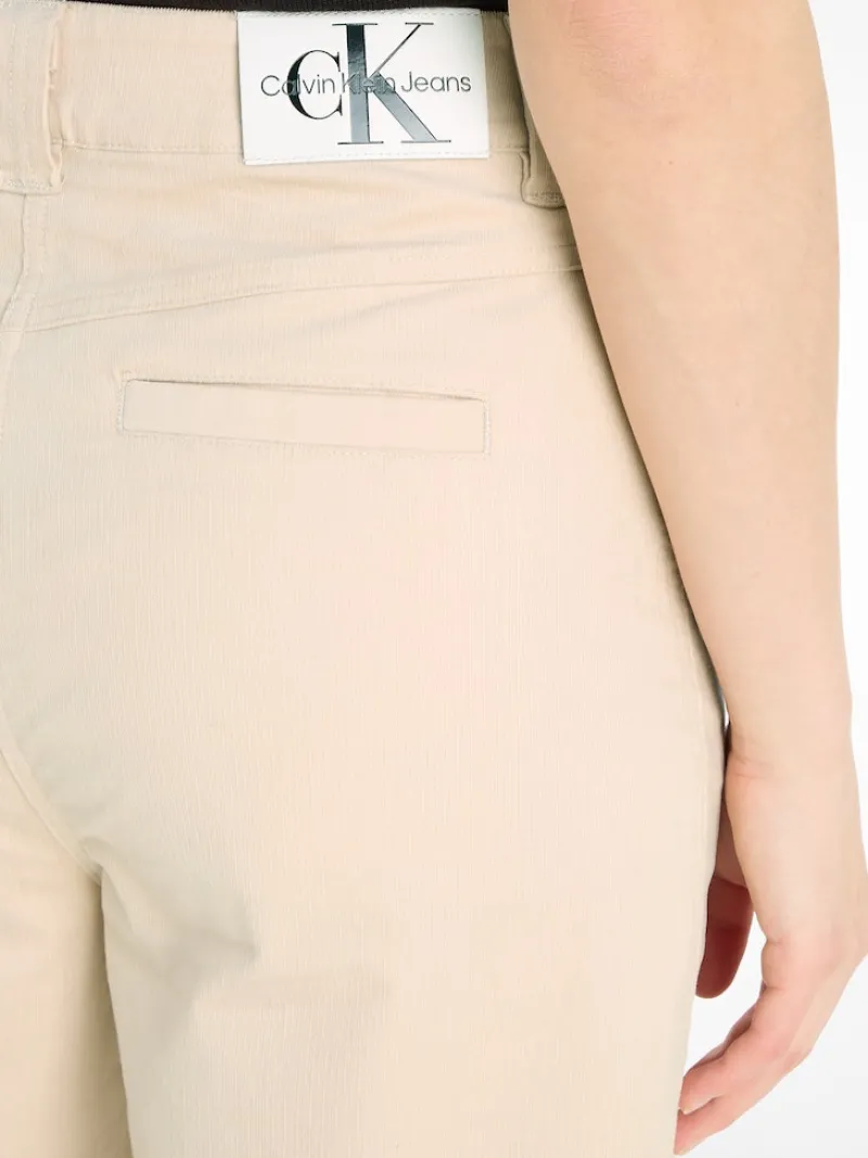 Calvin Klein Jeans Hosen*HIGH RISE CORDUROY PANT putty beige